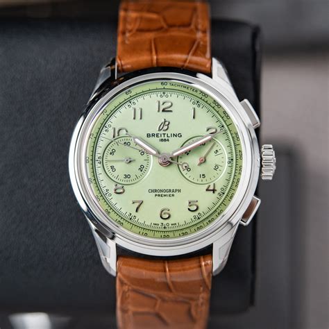 breitling pistachio green|breitling premier pistachio green.